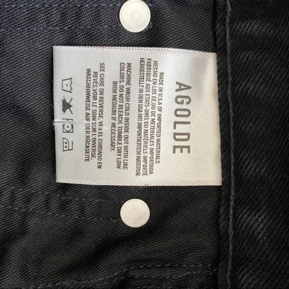 AGOLDE Cherie High Rise Straight in Distortion - Size 24 - Picture 6 of 9